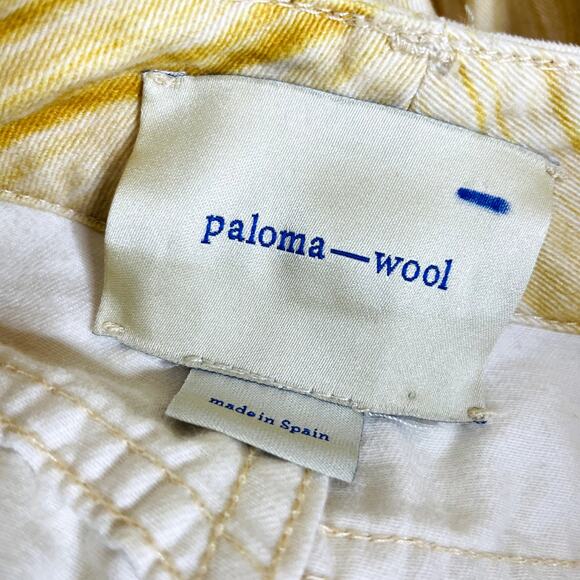 Paloma Wool High Waist Straight Leg Cotton Trousers Size 8 - Picture 12 of 13